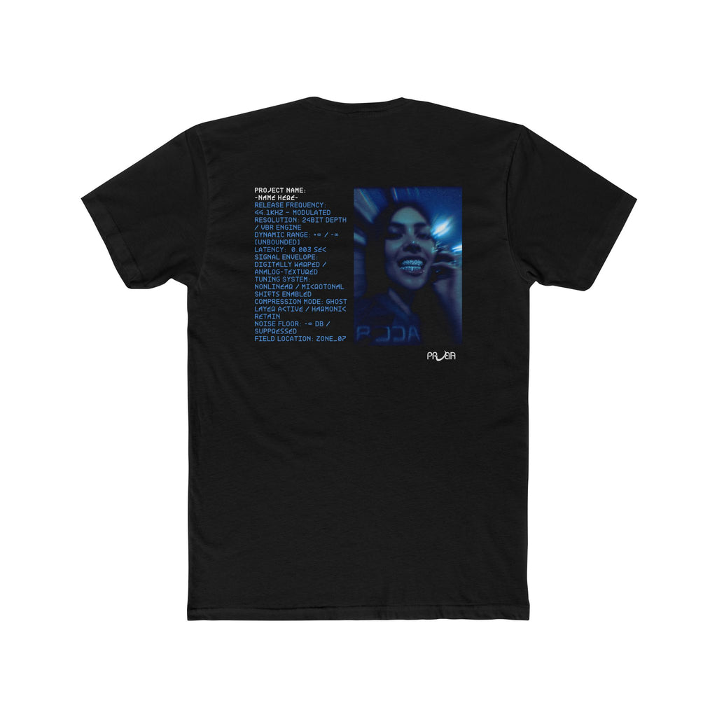 Grillz Byte Tee — Smiling Girl with Diamond Grillz Cotton T-Shirt